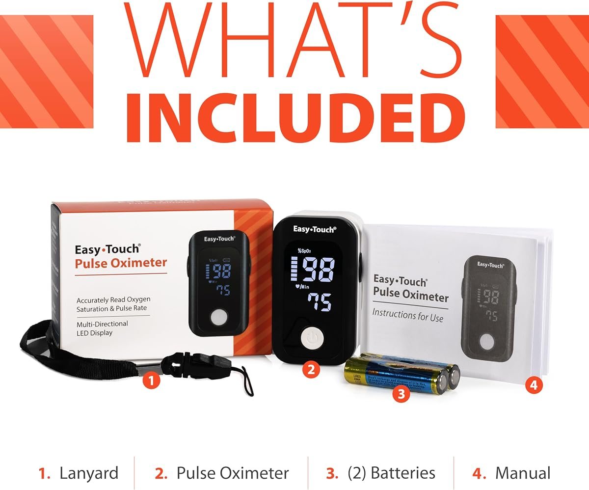 EasyTouch Fingertip Pulse Oximeter, view 2