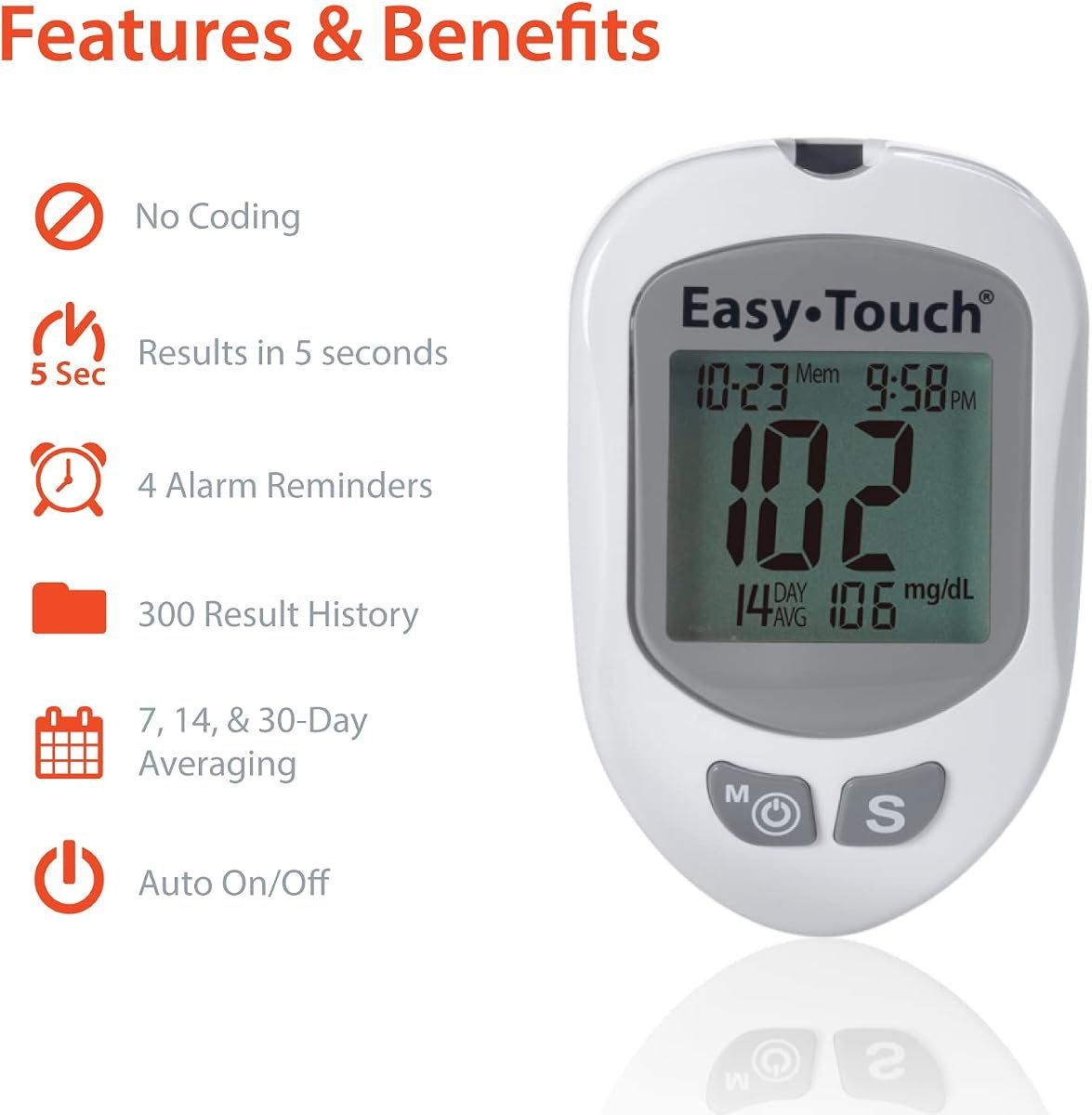 EasyTouch Glucose Meter Kit + 100 Strips, view 4