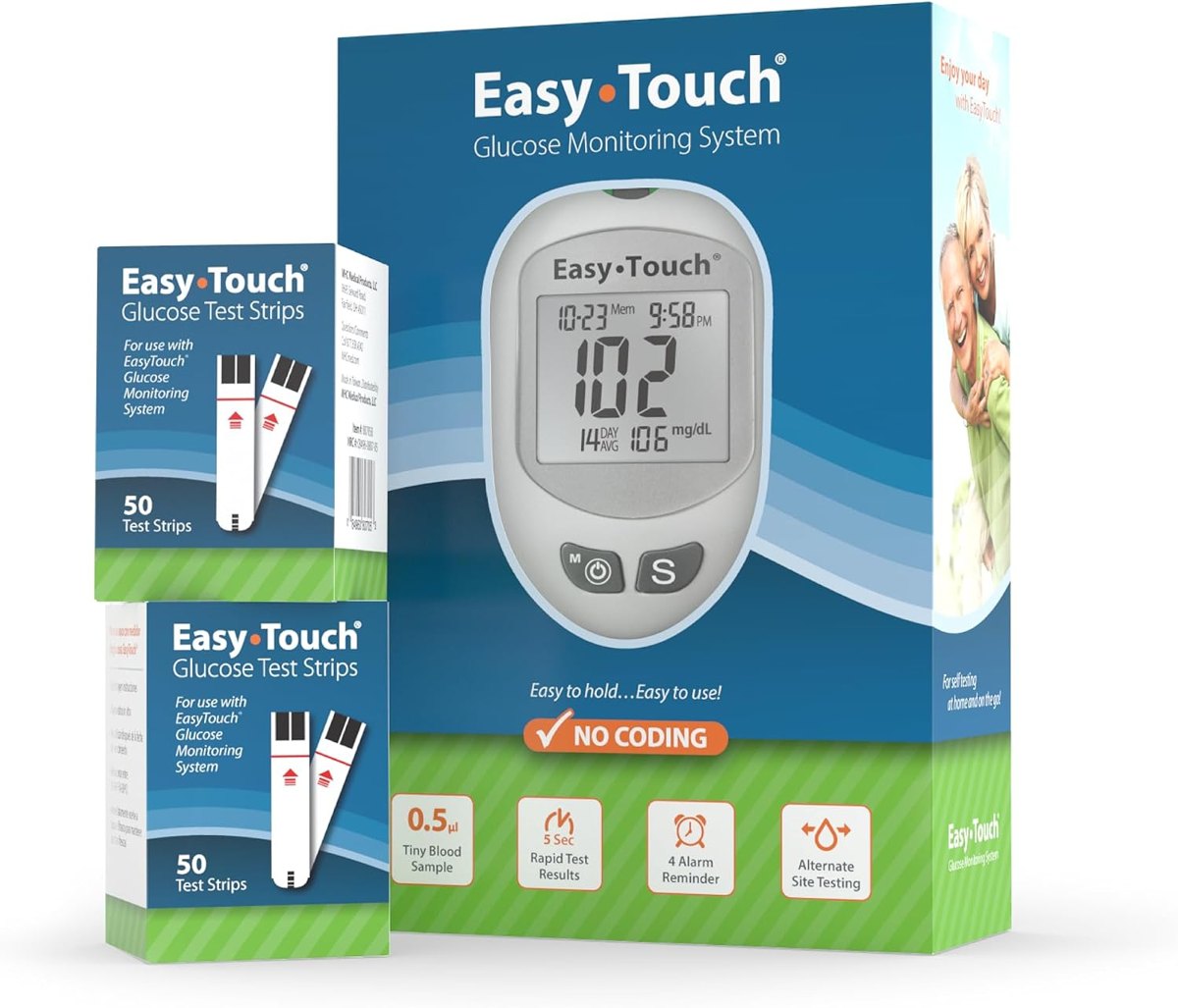 EasyTouch blood glucose monitoring system