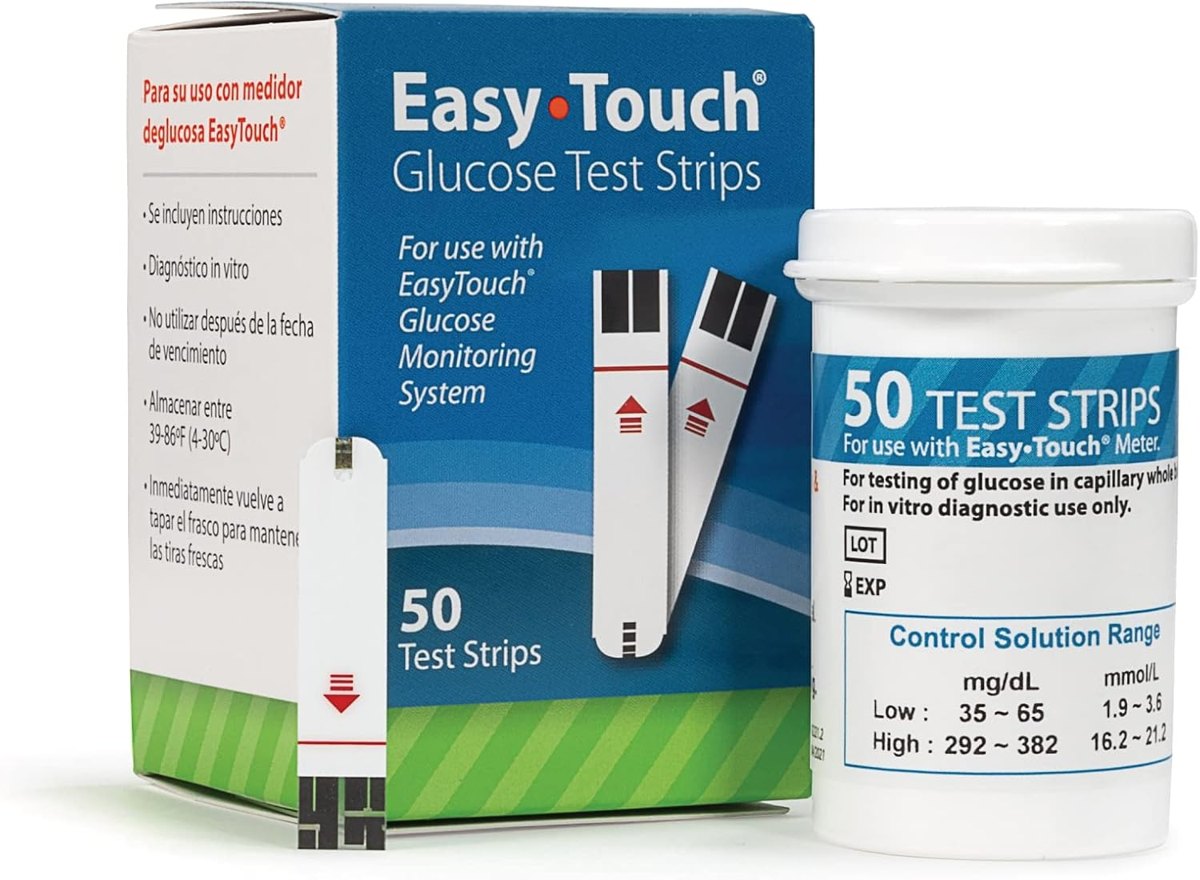 EasyTouch Glucose Test Strips, 50 Count