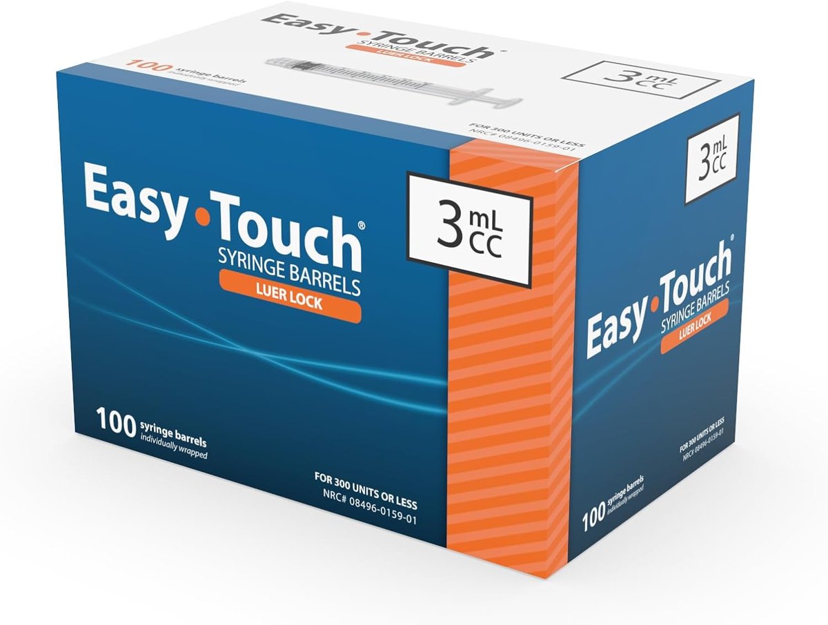 EasyTouch luer-lock syringes and blunt fill needles
