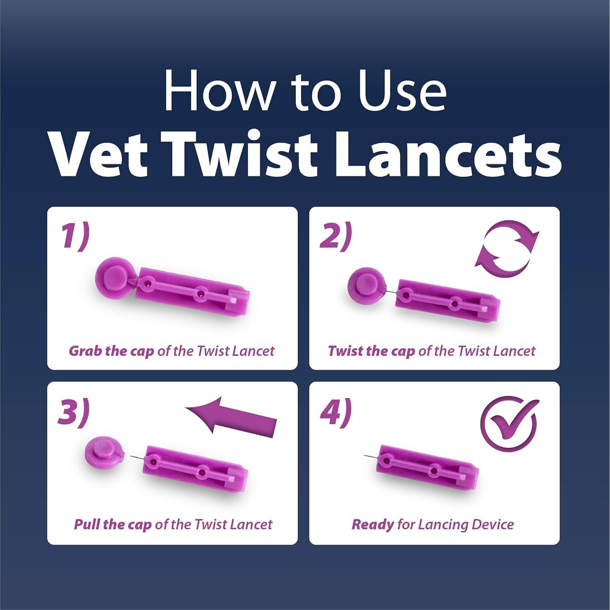 EasyTouch Vet Twist Lancets 28G, 100 Count, view 3