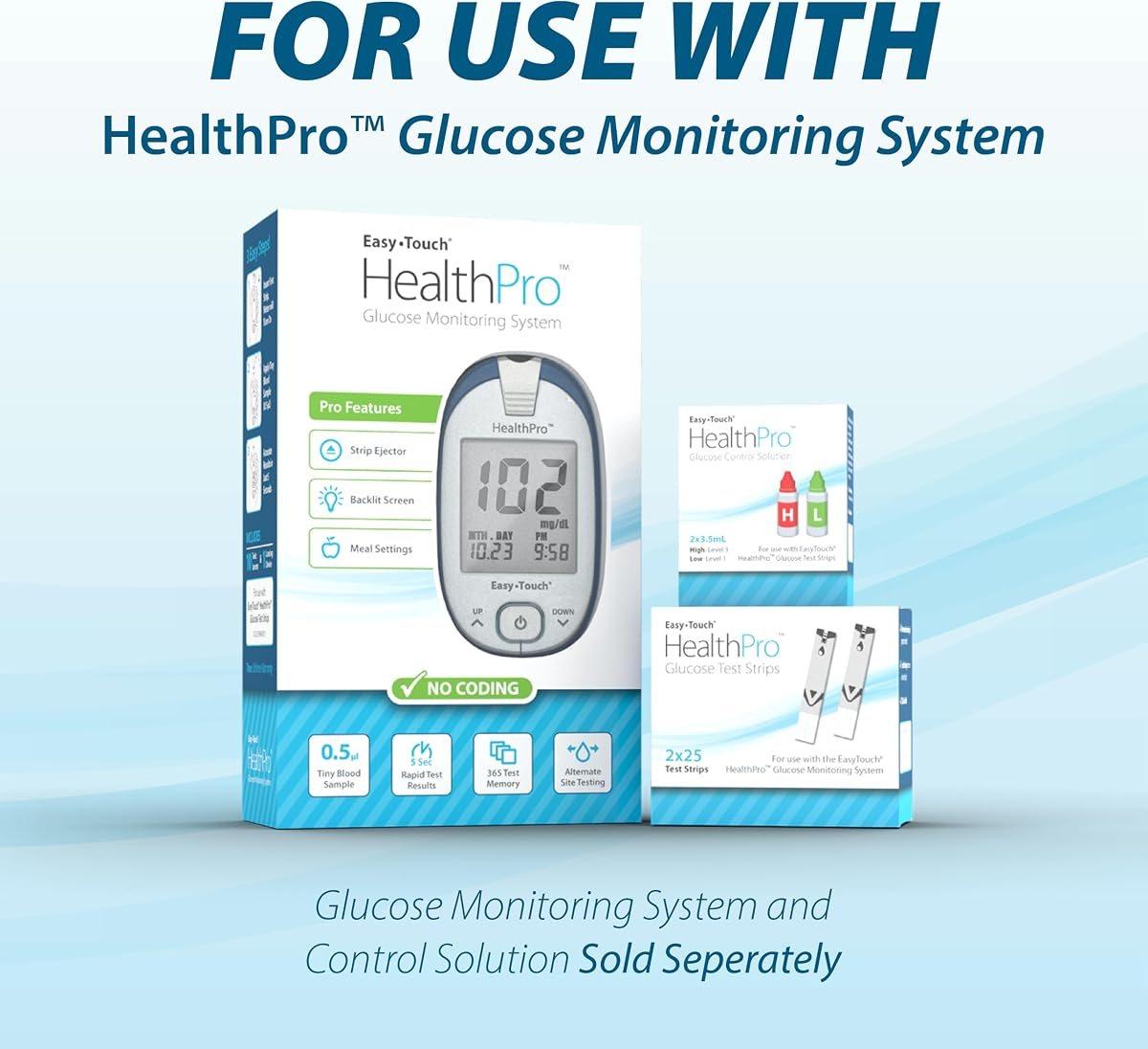 HealthPro Diabetic Test Strips, 50 Count, view 2