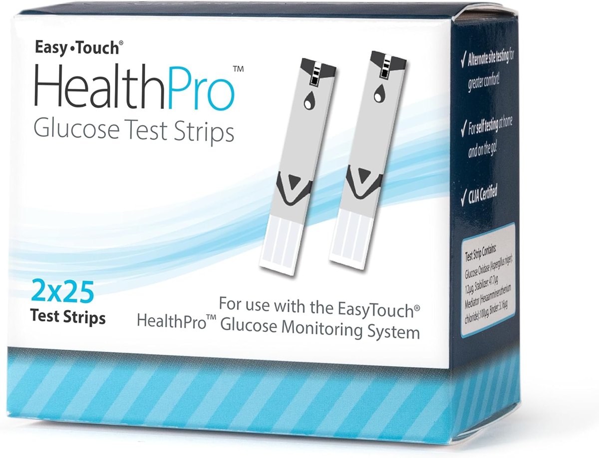 HealthPro Diabetic Test Strips, 50 Count